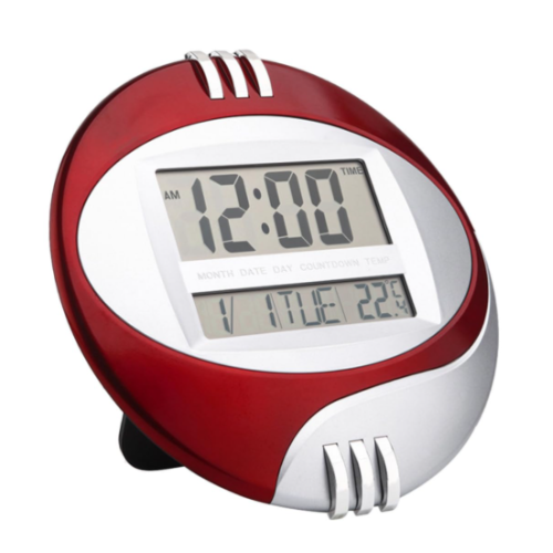 Digital Wall Clock Jumbo Liquid Crystal Display Alarm Clock Calendar For 200 Years Temperature Format